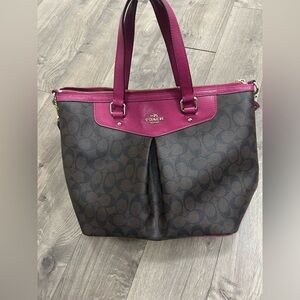 Coach Brown and Pink Women's Bag